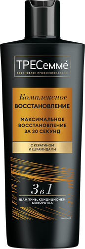 Шампунь и кондиционер для волос ТРЕСЕММЕ Complex repair Восстанавливающий с кератином, 360мл, детальное фото