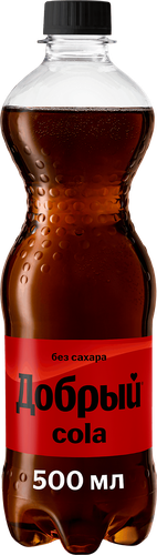 Напиток Добрый Cola без сахара сильногазированный, 500мл, фотография