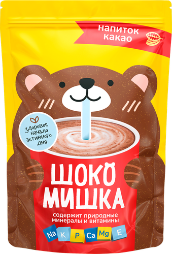Какао-напиток растворимый ШОКОМИШКА, 250г, картинка