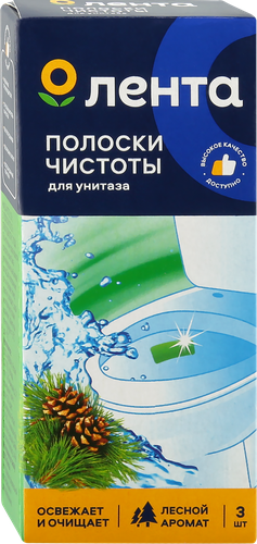 Полоски чистоты для унитаза ЛЕНТА Лес, 30г, картинка