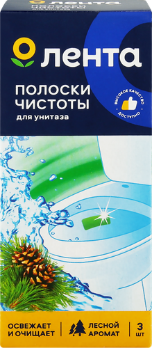 Полоски чистоты для унитаза ЛЕНТА Лес, 30г, фото