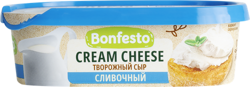 Сыр творожный BONFESTO Кремчиз Сливочный 65%, без змж, 140г, фото