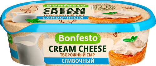 Сыр творожный BONFESTO Кремчиз Сливочный 65%, без змж, 140г, картинка
