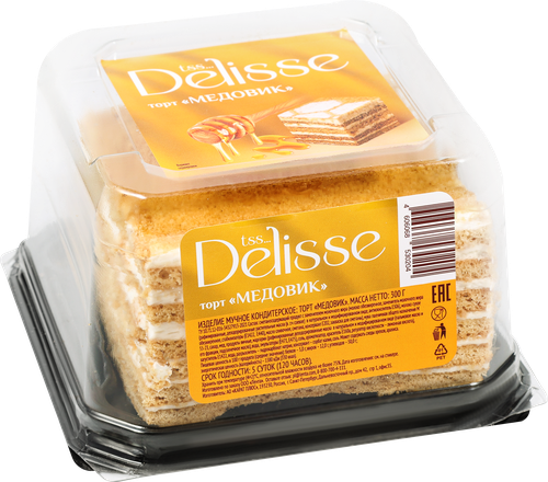 Торт DELISSE Медовик, 300г, крупный план