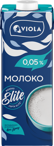 Молоко VIOLA UHT обезжиренное, 1000г, вид