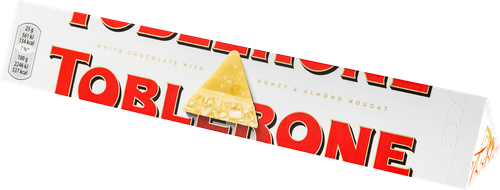 Шоколад белый TOBLERONE с медово-миндальной нугой, 100г, фотография
