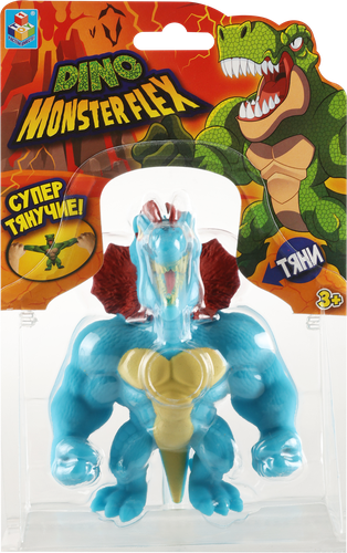 Игрушка 1TOY Monster Flex Dino 14см, тянущиеся фигурки, 14 видов, в ассортименте Арт. Т22691, фотография
