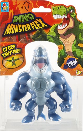 Игрушка 1TOY Monster Flex Dino 14см, тянущиеся фигурки, 14 видов, в ассортименте Арт. Т22691, крупный план