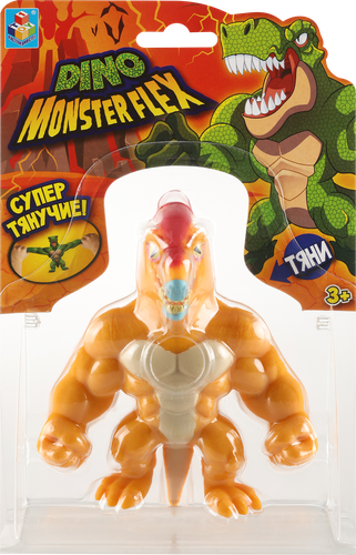 Игрушка 1TOY Monster Flex Dino 14см, тянущиеся фигурки, 14 видов, в ассортименте Арт. Т22691, детальное фото