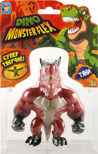 Игрушка 1TOY Monster Flex Dino 14см, тянущиеся фигурки, 14 видов, в ассортименте Арт. Т22691, вид