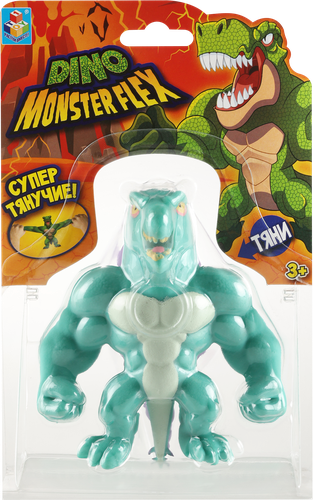 Игрушка 1TOY Monster Flex Dino 14см, тянущиеся фигурки, 14 видов, в ассортименте Арт. Т22691, изображение