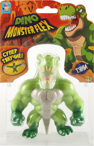 Игрушка 1TOY Monster Flex Dino 14см, тянущиеся фигурки, 14 видов, в ассортименте Арт. Т22691, изображение
