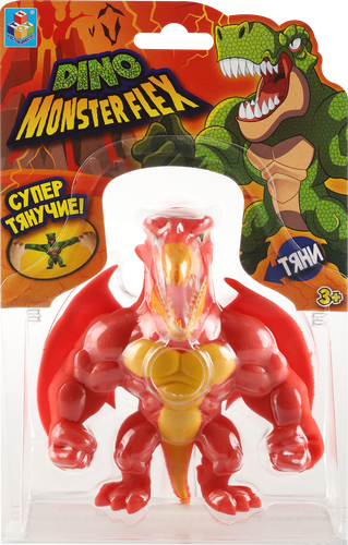 Игрушка 1TOY Monster Flex Dino 14см, тянущиеся фигурки, 14 видов, в ассортименте Арт. Т22691, фотография