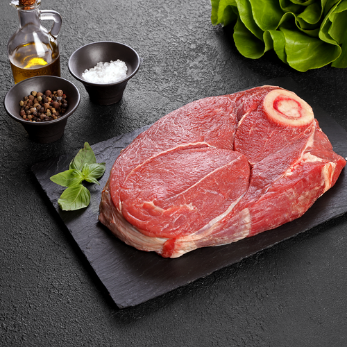 Говядина Фермерская, тазобедренная часть,на кости ЛЕНТА FRESH, весовая, фотография