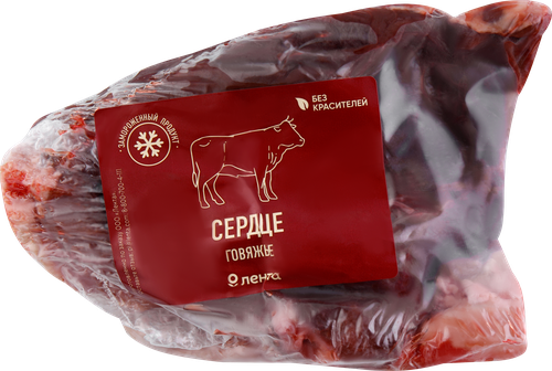Сердце говяжье замороженное ЛЕНТА, весовое, картинка
