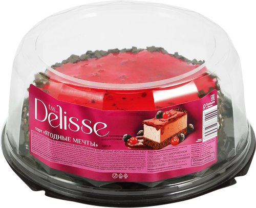 Торт DELISSE Ягодные мечты, 540г, изображение