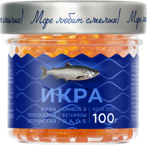 Икра лососевая ПУТИНА зернистая, 100г, картинка