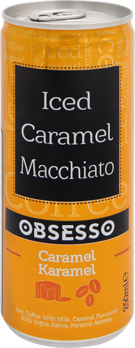 Напиток OBSESSO Кофе холодный Caramel Macchiato, 0.25л, фотография
