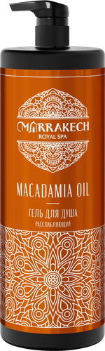 Гель для душа MARRAKECH ROYAL SPA Macadamia Oil, расслабляющий, 1000мл, вид