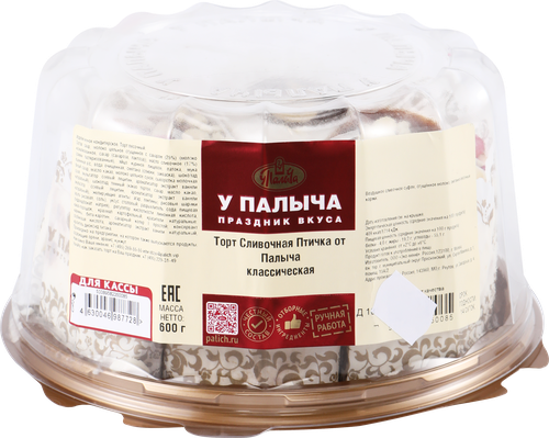Торт У ПАЛЫЧА Сливочная Птичка от Палыча, 600г, вид