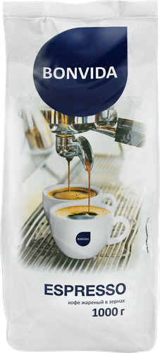 Кофе зерновой BONVIDA Espresso, 1кг, изображение