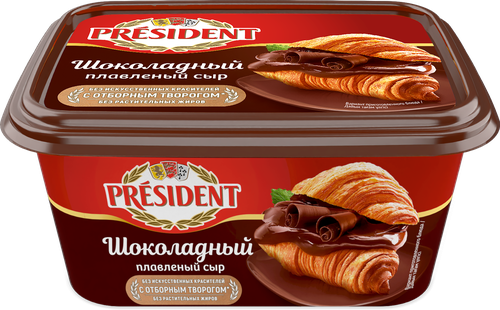 Сыр плавленый PRESIDENT Шоколадный 30%, без змж, 400г, фотография