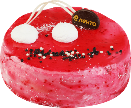 Торт Малиновый с творожным кремом ЛЕНТА FRESH, 1кг, вид