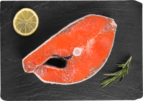 Чавыча замороженная Тихоокеанская стейк ЛЕНТА FRESH, весовая, детальное фото