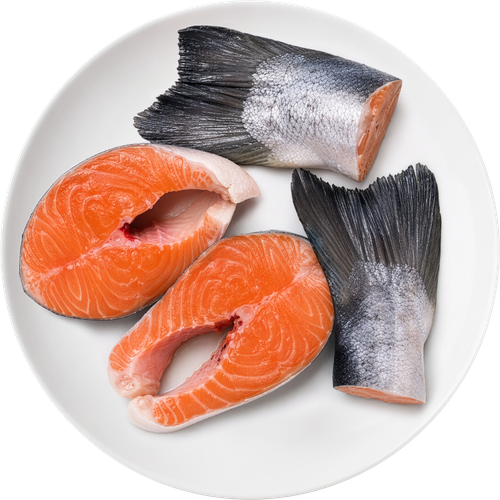 Набор для ухи из дальневосточных лососей замороженый ЛЕНТА FRESH, весовой, фотография