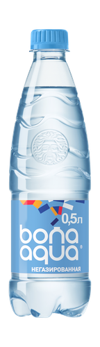 Вода питьевая Bona Aqua негазированная, 500мл, крупный план
