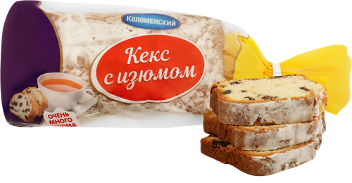 Кекс КОЛОМЕНСКОЕ с изюмом, 400г, фото