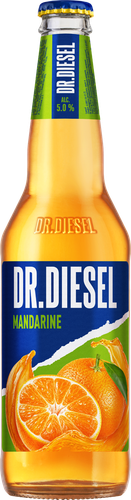 Напиток пивной DOCTOR DIESEL Мандарин пастеризованный 5%, 0.4л, фото