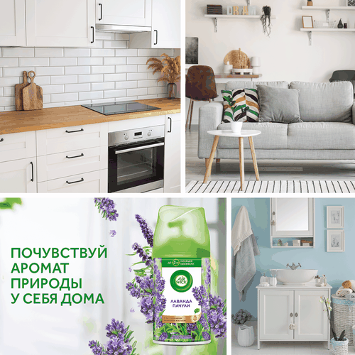 Баллон сменный для автоматического освежителя воздуха AIRWICK Freshmatic Pure Древесный пачули и эвкалипт, 238г, вид
