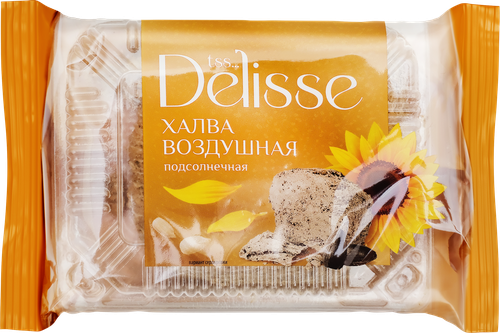 Халва DELISSE Подсолнечная воздушная, 200г, фотография