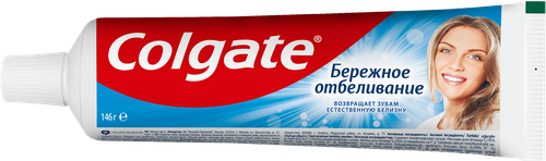 Зубная паста COLGATE Бережное отбеливание, с фтором и кальцием, 100мл, вид