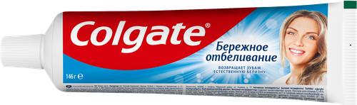 Зубная паста COLGATE Бережное отбеливание, с фтором и кальцием, 100мл, картинка
