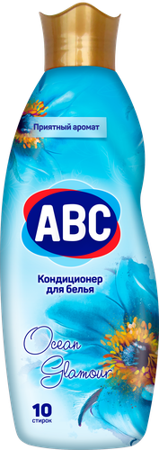 Кондиционер для белья ABC Гламурный океан, 1л, крупный план