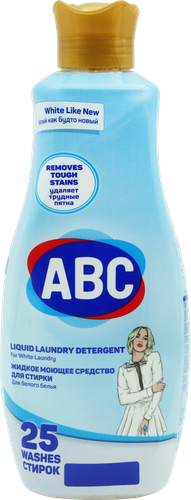 Средство для стирки белого белья ABC, 1,5л, детальное фото