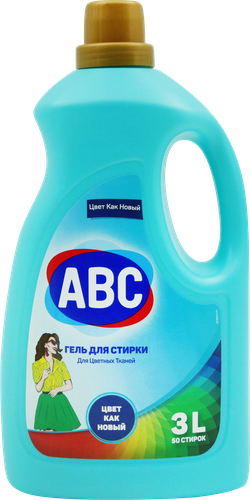 Средство для стирки цветного белья ABC, 3л, фотография