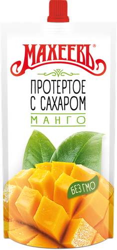 Манго МАХЕЕВЪ протертое с сахаром, 300г, вид