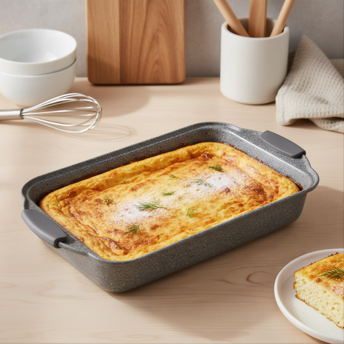 Форма для выпечки HOMECLUB Mineral 36x23x5,5см, c силиконовыми ручками Арт. WND-3, картинка