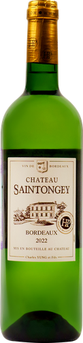 Вино CHATEAU SAINTONGEY Bordeaux ординарное белое сухое, 0.75л, детальное фото