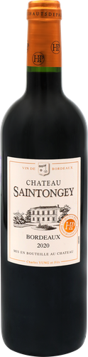 Вино CHATEAU SAINTONGEY Bordeaux красное сухое, 0.75л, фотография