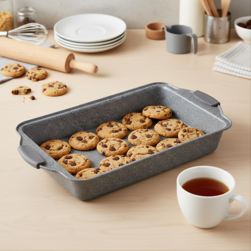 Форма для выпечки HOMECLUB Mineral 41x25,5x5,3см, c силиконовыми ручками Арт. WND-2, вид