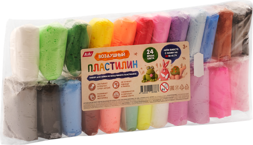 Пластилин MAZARI Creative суперлегкий, 24 цвета, Арт. М-4197-24, вид