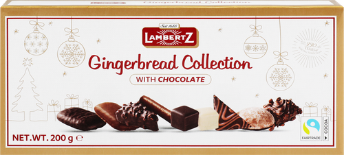 Набор кондитерских изделий LAMBERTZ Gingerbread Collection, пряники в 
сахарной глазури, 200г, картинка