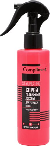 Спрей для укладки волос COMPLIMENT Styling pro средняя фиксация, 200мл, изображение