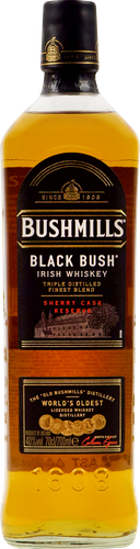 Виски BUSHMILLS Блэк Буш Ирландский купажированный 40%, 0.7л, фото