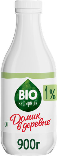 Продукт биокефирный ДОМИК В ДЕРЕВНЕ 1%, без змж, 900г, картинка