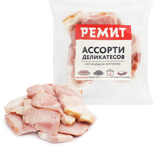 Ассорти деликатесов копчено-вареное из свинины РЕМИТ, 250г, детальное фото
